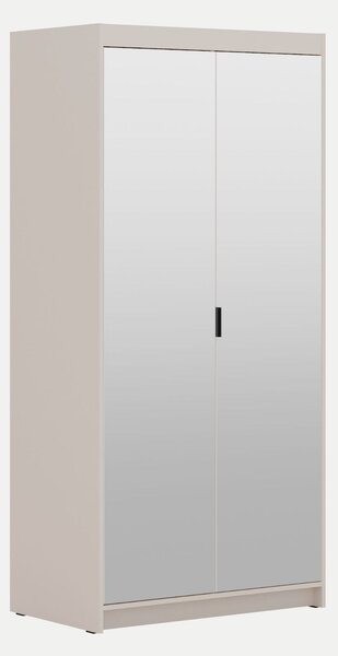 Szafa z lustrem 90 cm Essa 2D – beż piaskowy