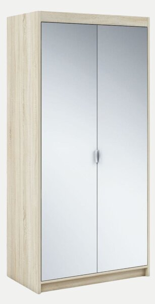Szafa z lustrem 90 cm Essa 2D – dąb sonoma