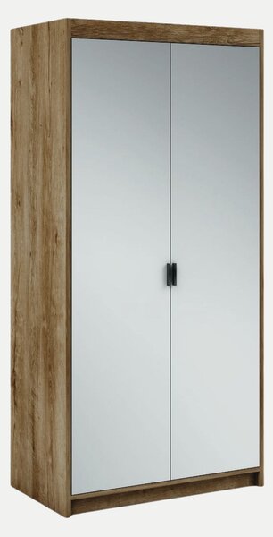 Szafa z lustrem 90 cm Essa 2D – dąb lefkas