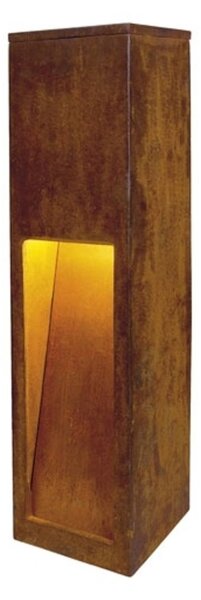 SLV Lampa ogrodowa stojąca RUSTY, brązowy / rdzawy, metal, dworkowy / rustykalny