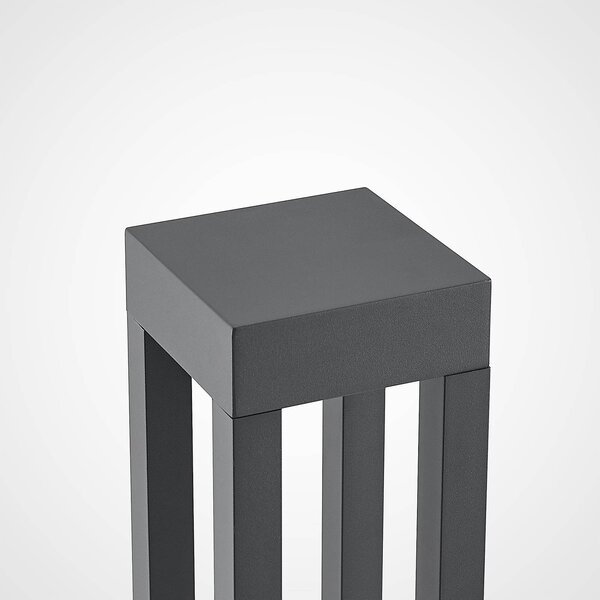 Słupek oświetleniowy LED Lienna Arcchio, aluminiowy / szary / cynkowy, aluminium, nowoczesny