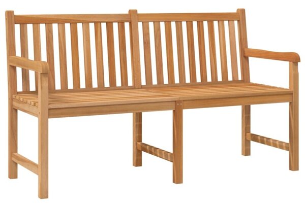 Ławka ogrodowa, 150 cm, lite drewno tekowe