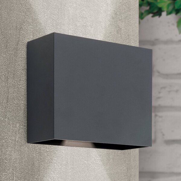 ORION Kinkiet zewnętrzny LED Akzent, aluminiowy / szary / cynkowy, metal, nowoczesny