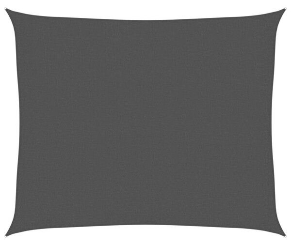 Żagiel przeciwsłoneczny, 160 g/m², czarny, 2,5x3 m, hdpe