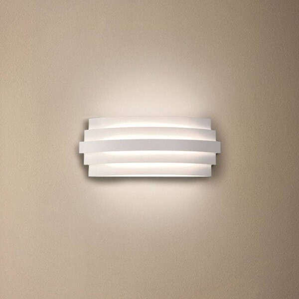 ACB ILUMINACIÓN Kinkiet LED Luxur, biały / opal, przedpokój, aluminium, design