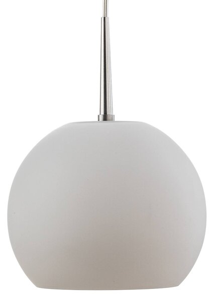 Casablanca Lampa wisząca szklana Ball, możliwość ściemniania, biały / opal, salon / jadalnia, szkło, design
