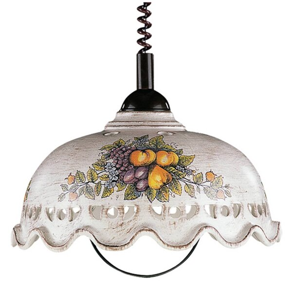 Ceramiche Lampa wisząca Fruta z kloszem z ceramiki