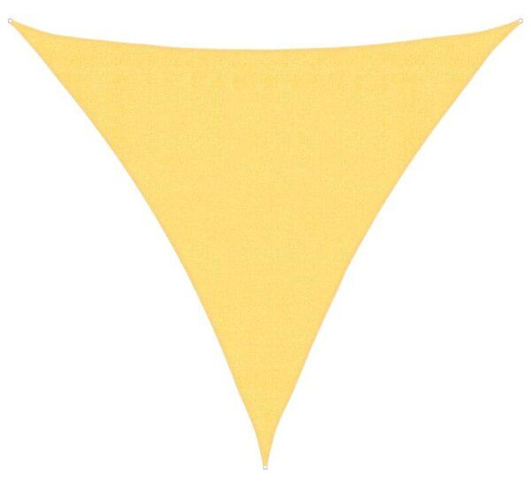 Żagiel przeciwsłoneczny, 160 g/m², beżowy, 3x3x3 m, hdpe