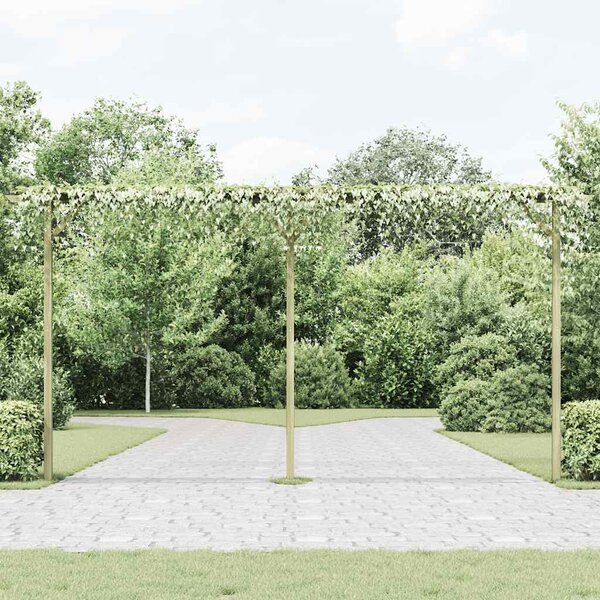 Pergola ogrodowa, 410 x 40 x 203 cm, drewno