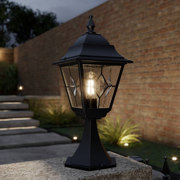 Elstead Lampa ogrodowa stojąca Norfolk, czarny, metal