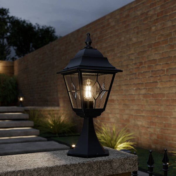 Elstead Lampa ogrodowa stojąca Norfolk, czarny, metal