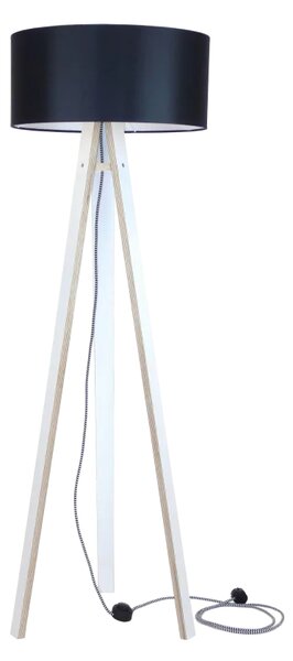 Lampa stojąca Wanda biała, czarny