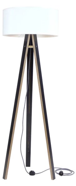 Lampa stojąca Wanda czarna, biały