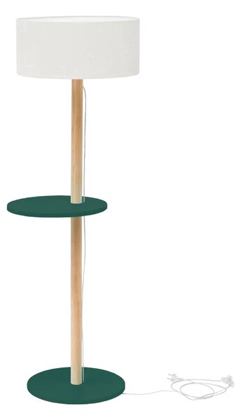 Lampa stojąca Ufo zielona, biały