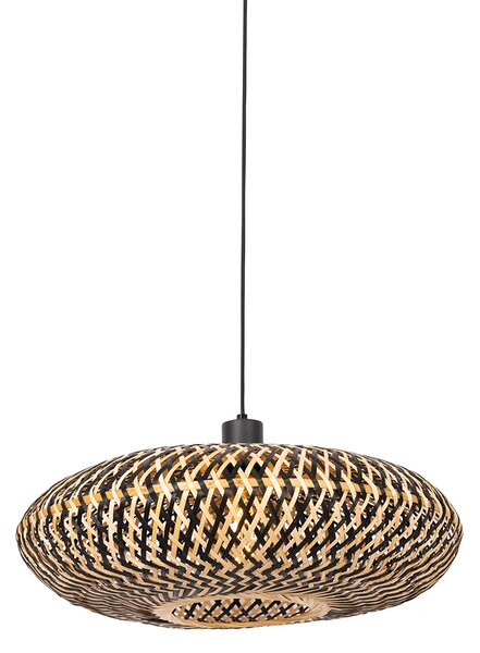 Orientalna lampa wisząca czarny bambus 50 cm - Ostrava Oswietlenie wewnetrzne