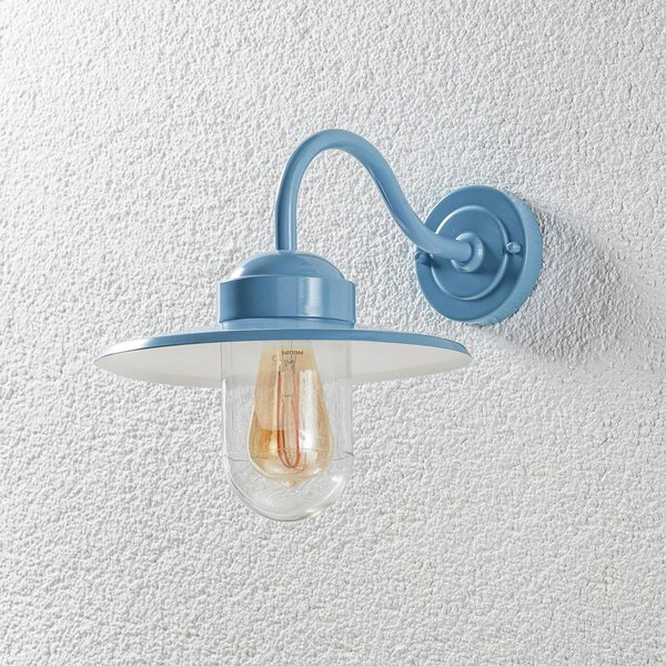 K.S. Verlichting Kinkiet zewnętrzny DOLCE, niebieski, aluminium