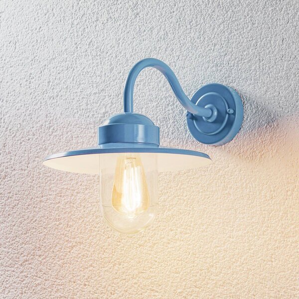 K.S. Verlichting Kinkiet zewnętrzny DOLCE, niebieski, aluminium