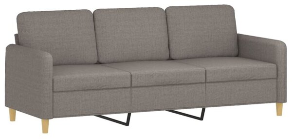 Sofa 3-osobowa, kolor taupe, 180 cm, tapicerowana tkaninÄ