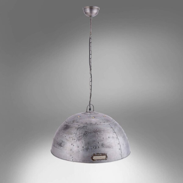 JUST LIGHT. GmbH Lampa wisząca Gabriel, możliwość ściemniania, aluminiowy / szary / cynkowy, salon / jadalnia, metal, industrialny