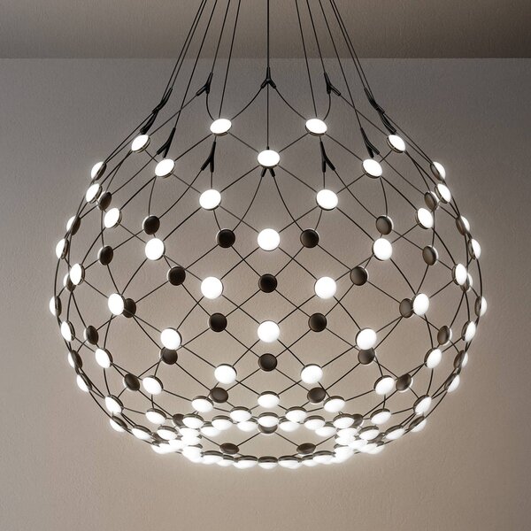 Luceplan Mesh lampa wisząca Ø 80cm zawieszenie 1m