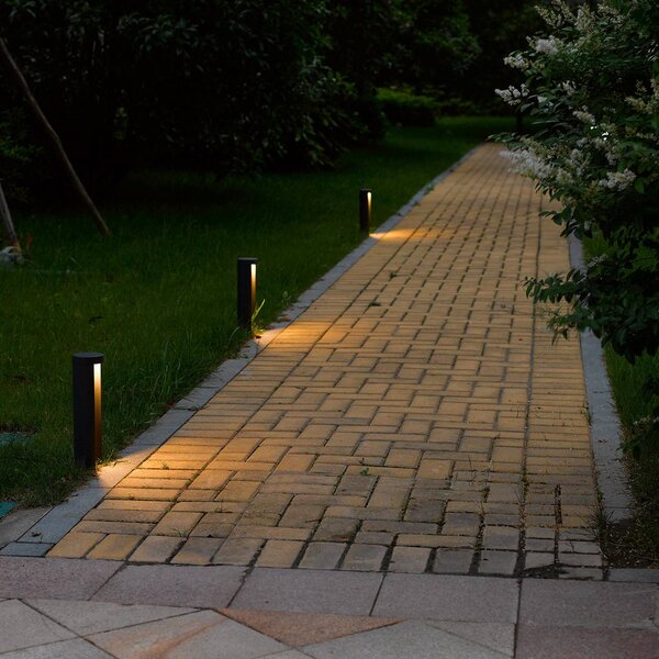 Lucide Lampa ogrodowa stojąca Combo, czarny, aluminium, nowoczesny