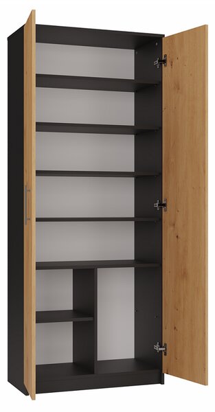 Szafa biurowa z półkami artisan z antracytem | Umeblowana.com