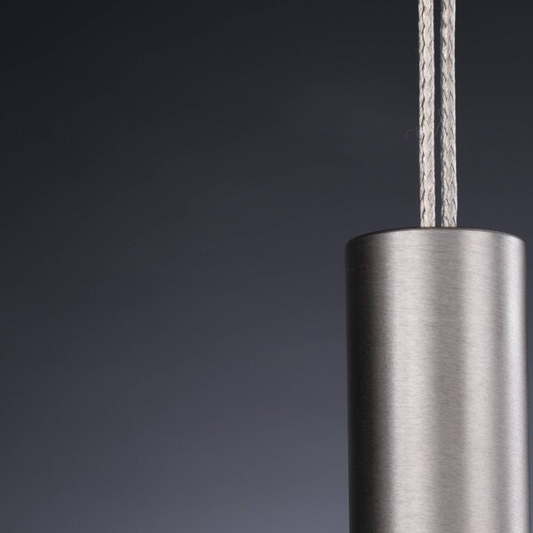 Lampa wisząca Hiba Quitani, możliwość ściemniania, jasne drewno, salon / jadalnia, drewno, nowoczesny
