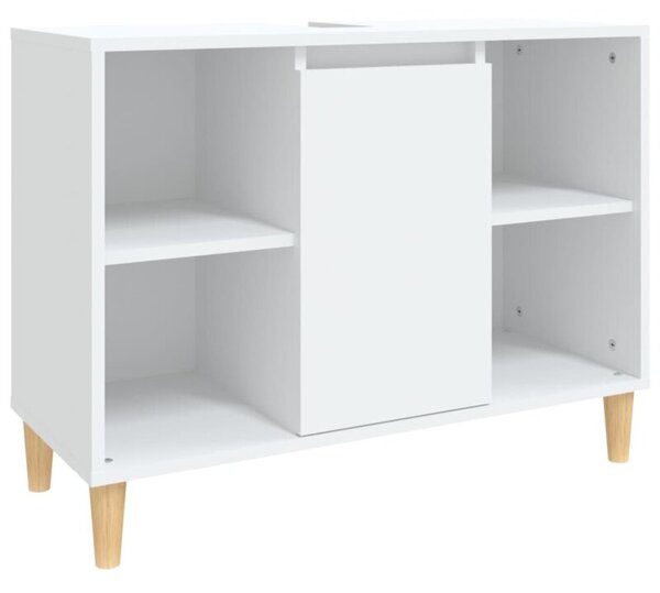 Szafka pod umywalkę, biała, 80x33x60 cm