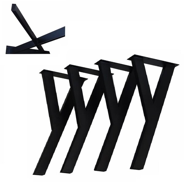 Nogi metalowe „ Y ” 40 cm do Ławy, Stołu, Stolika LOFT INDUSTRIAL I ArtDHome