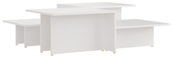 Stoliki kawowe, 2 szt., biaÅe, 111,5x50x33 cm