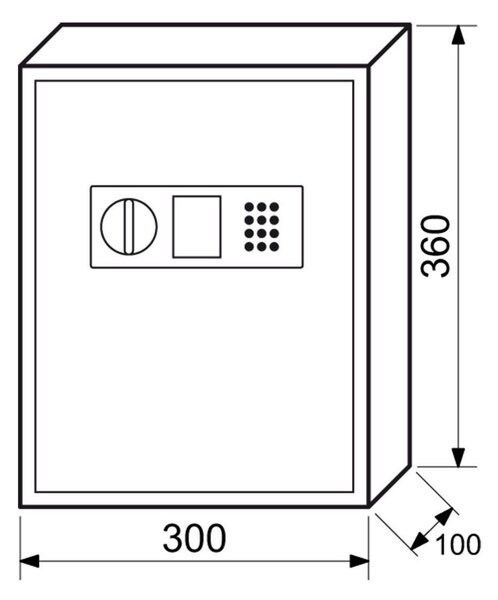 Sejf na klucze z zamkiem elektronicznym, 48 kluczy