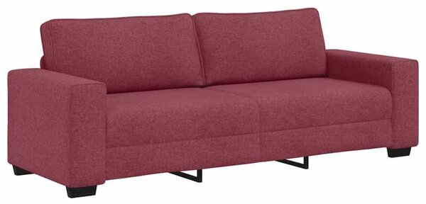 Sofa 3-osobowa, winna czerwieÅ, 220x77x82 cm, tkaninÄ