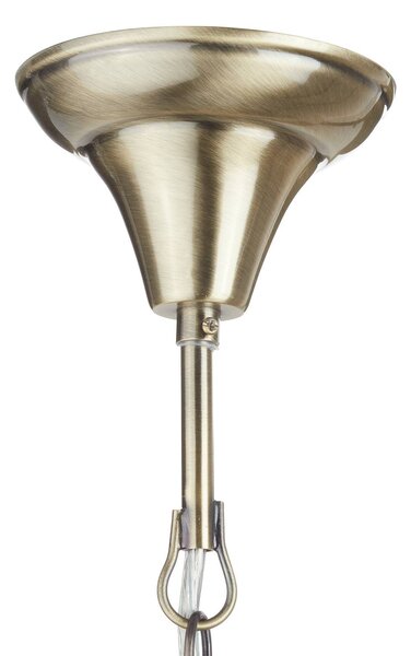 ORION Lampa wisząca TALYA, możliwość ściemniania, brązowy / mosiężny, salon / jadalnia, metal, antyczny