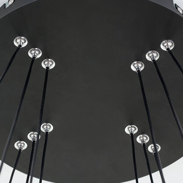 ORION Lampa wisząca Mansion, możliwość ściemniania, biały / opal, salon / jadalnia, metal, design