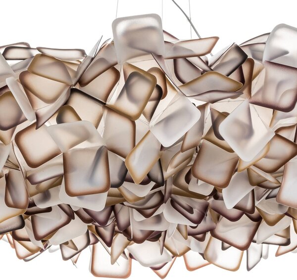 Slamp Lampa wisząca designerska Clizia, możliwość ściemniania, żółty / pomarańczowy, salon / jadalnia, tworzywo sztuczne, design