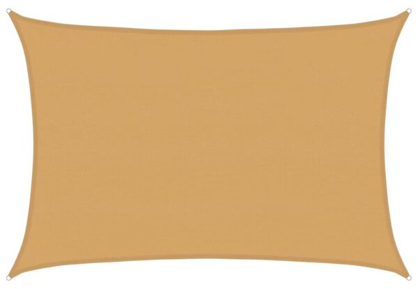 Żagiel przeciwsłoneczny, 160 g/m², piaskowy, 5x6 m, hdpe