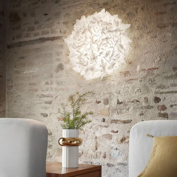 Slamp Kinkiet designerski Veli, możliwość ściemniania, biały / opal, salon / jadalnia, tworzywo sztuczne, design