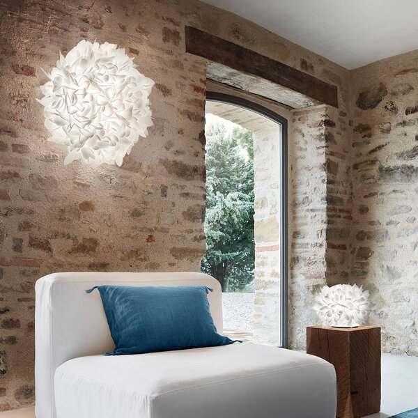 Slamp Kinkiet designerski Veli, możliwość ściemniania, biały / opal, salon / jadalnia, tworzywo sztuczne, design
