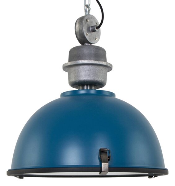 Steinhauer Lampa wisząca Bikkel, możliwość ściemniania, niebieski, salon / jadalnia, metal, industrialny