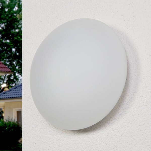 Searchlight Kinkiet zewnętrzny Tokyo, możliwość ściemniania, biały / opal, szkło, nowoczesny