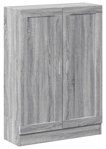 Szafka na książki, szary dąb sonoma, 82,5x30,5x115 cm
