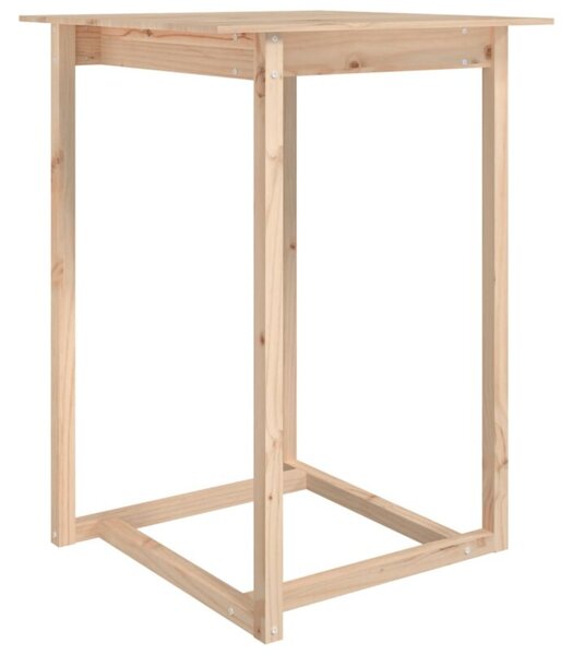 Stolik barowy, 80x80x110 cm, lite drewno sosnowe