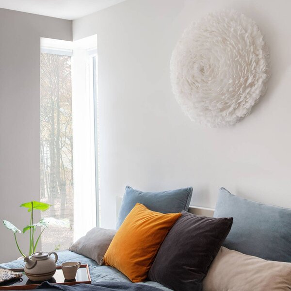 UMAGE Kinkiet designerski Eos Up, możliwość ściemniania, biały / opal, salon / jadalnia, design