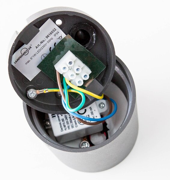 Lampa sufitowa LED Lucande Meret, okrągła, antracytowa, metalowa MERET, czarny, aluminium, nowoczesny