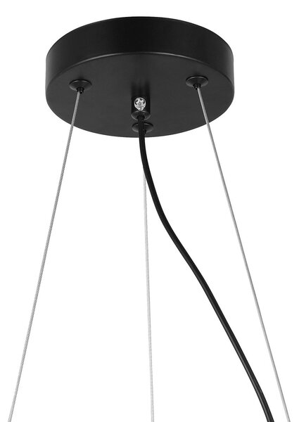 NOWOCZESNA LAMPA WISZĄCA CZARNA LEDO W12