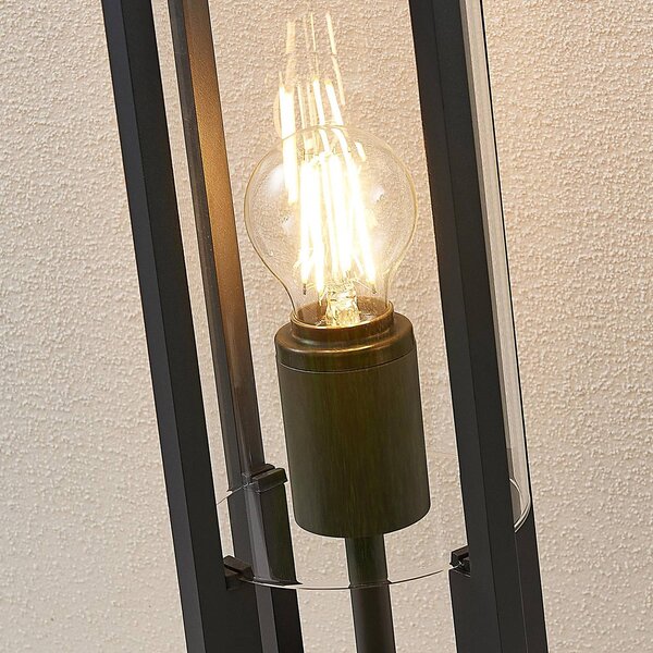 Lampa ogrodowa stojąca Brienne Lucande, możliwość ściemniania, czarny, aluminium, nowoczesny