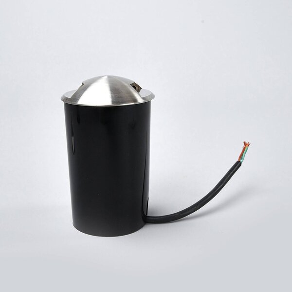 Oprawa wpuszczana podłogowa Lucande Helene, Ø 9 cm, aluminium, IP67 Helene Lucande, możliwość ściemniania, aluminiowy / szary / cynkowy, aluminium, nowoczesny