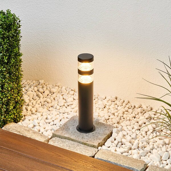 Lampa ogrodowa stojąca LANEA Lindby, czarny, stal szlachetna, nowoczesny