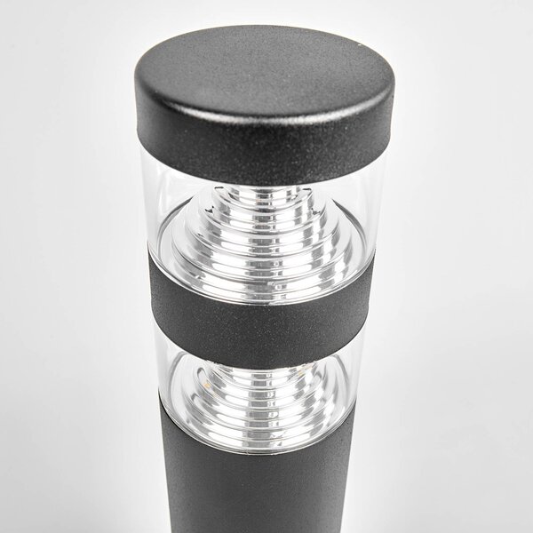 Lampa ogrodowa stojąca LANEA Lindby, czarny, stal szlachetna, nowoczesny