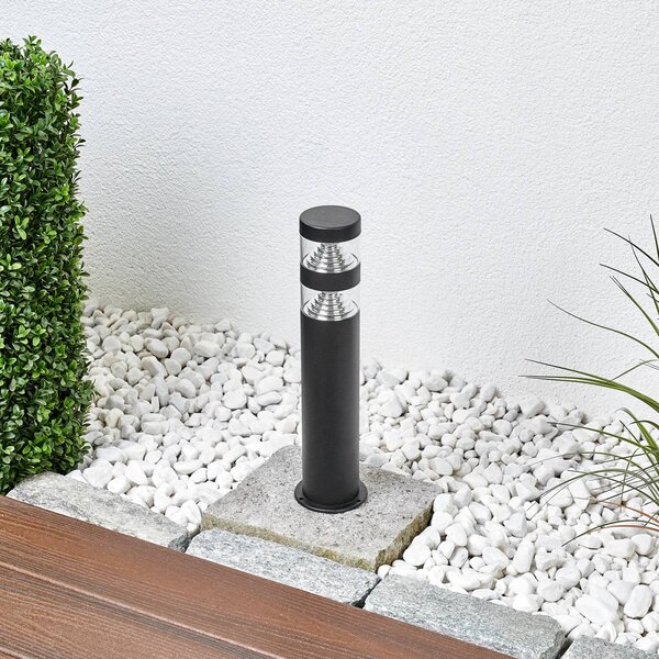 Lampa ogrodowa stojąca LANEA Lindby, czarny, stal szlachetna, nowoczesny